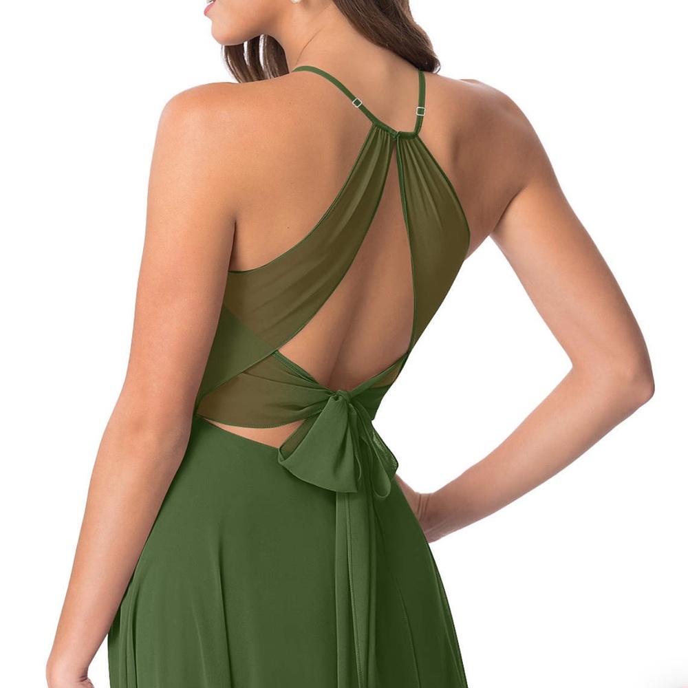 AZAZIE EVALLEEN
A-Line Pleated Chiffon Floor-Length Dress Olive
